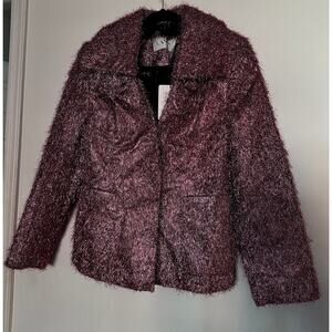 Lanvin NWT Fringe Metallic Jacket